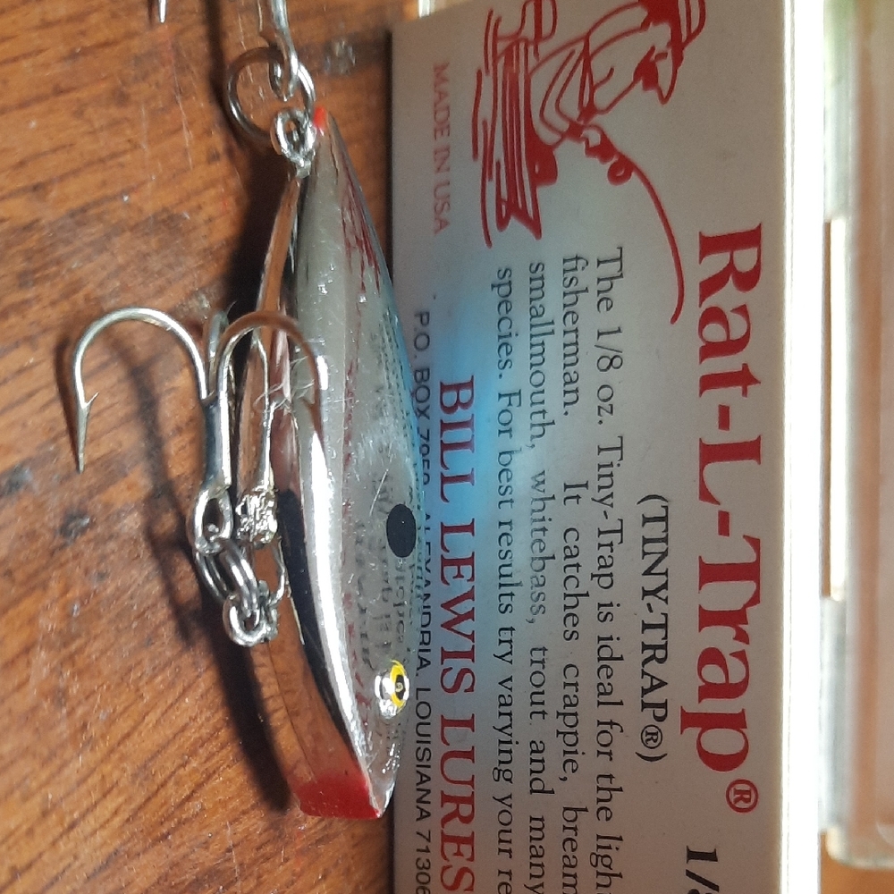 Rat-L-Trap Fishing Lure - Silver and Red